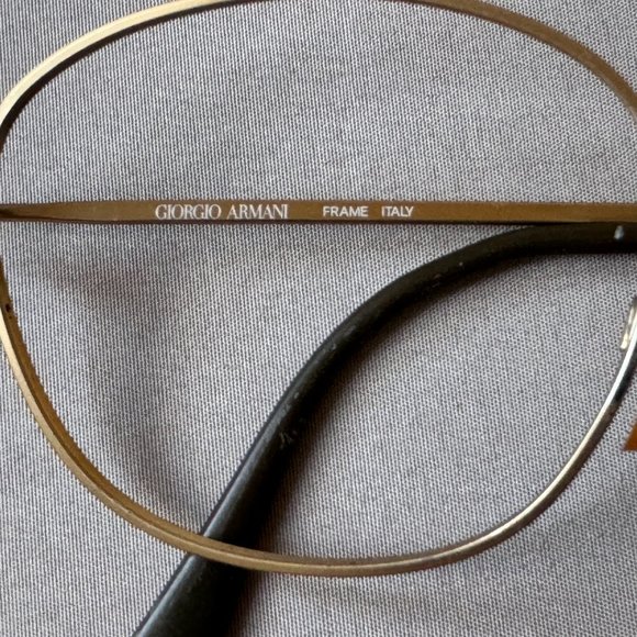 Vintage 90's Gorgio Armani bronze tone eyeglasses - Picture 7 of 12